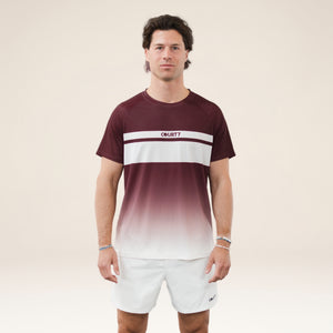 Performance Tee Gradient Stripe Red