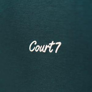 AD-IN 170 Tee Green - "COURT7" front embroidery