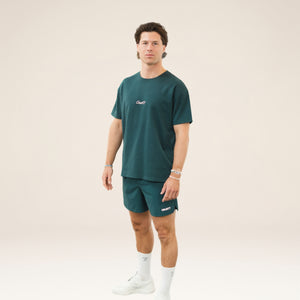 AD-IN 170 Tee Green - "COURT7" front embroidery