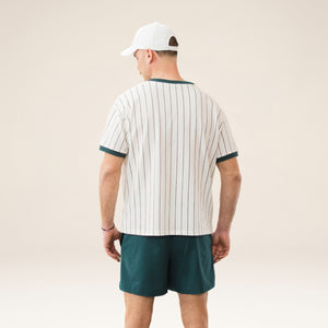 AD-IN 170 Stripes Tee Off-White