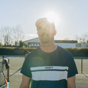 Performance Tee Gradient Stripe Blue