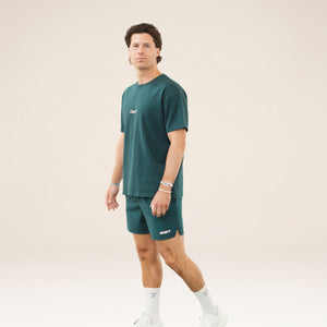AD-IN 170 Tee Green - "COURT7" front embroidery