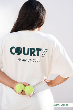 AD-IN 200 Tee Off-White - "COURT7" Backprint