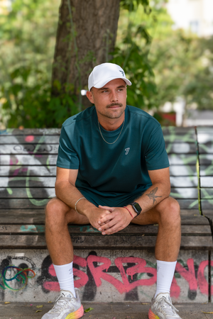 AD-IN 200 Tee Green - "COURT7" Backprint