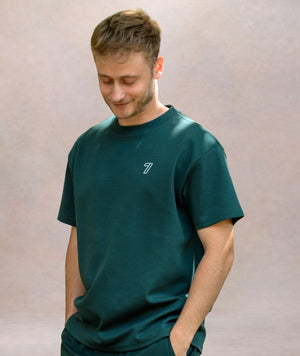 AD-IN 200 Tee Green - "COURT7" Backprint